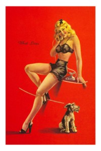 Pin-up au chien