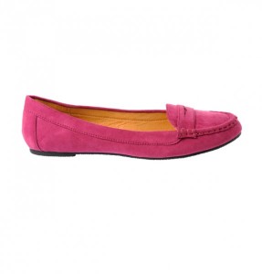 Des mocassins fushia pour Tex la marque de Carrefour.