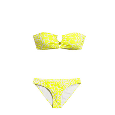 le bikini jaune la couleur de l'été.